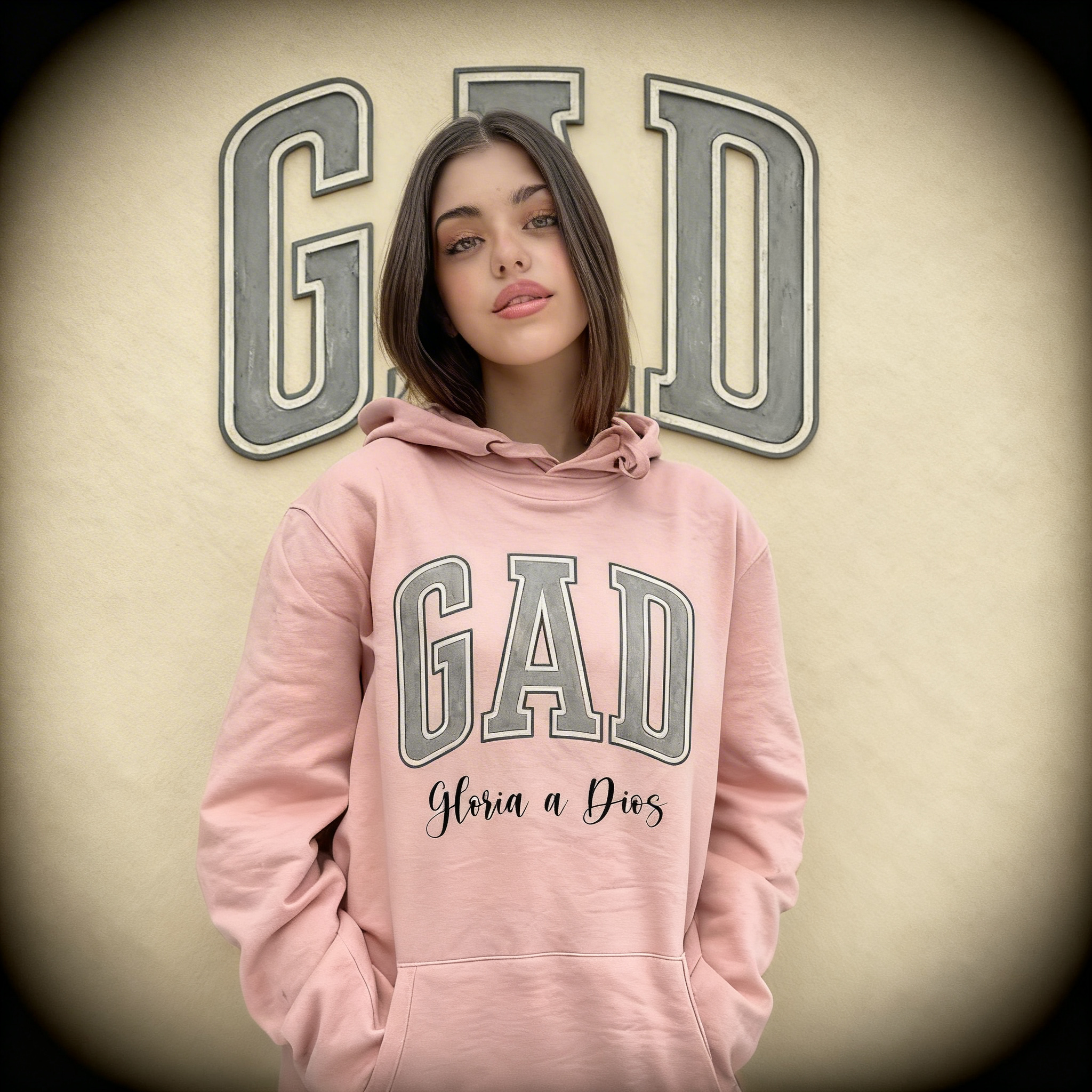 Sudadera GAD rosa — Sudaderas